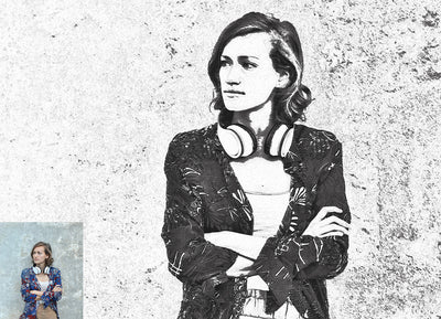 15-In-1 Drawing Effect Photoshop Actions Bundle - Artixty