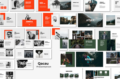 The Swirly Bundle Of Fonts and Presentation Templates - Artixty