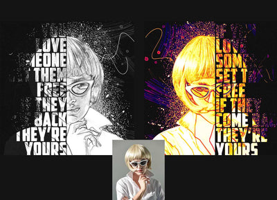 12 Mixed Art Photoshop Actions Bundle - Artixty