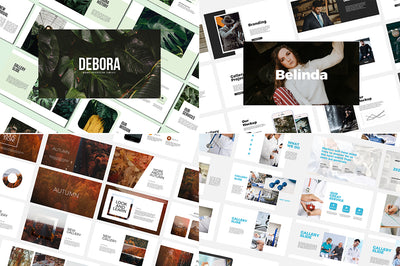 The Swirly Bundle Of Fonts and Presentation Templates - Artixty