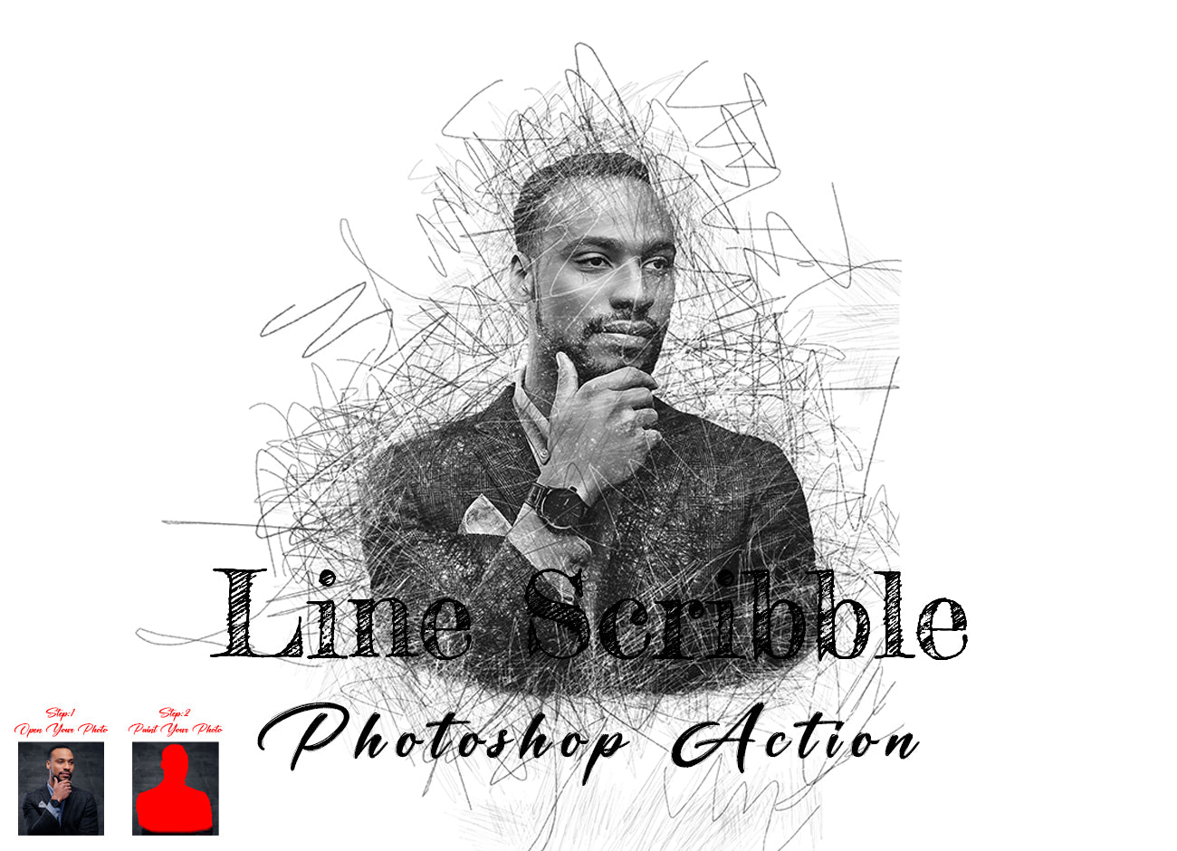 15-In-1 Drawing Effect Photoshop Actions Bundle - Artixty