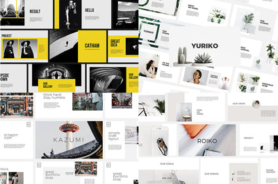 The Swirly Bundle Of Fonts and Presentation Templates - Artixty