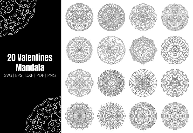 350+ Super Mandala Designs Bundle-Templates-Artixty