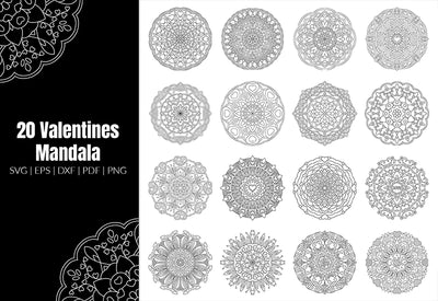 350+ Super Mandala Designs Bundle-Templates-Artixty