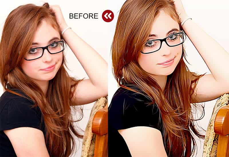 The Oil Canvas Photoshop Actions Bundle - Artixty