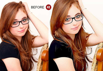 The Oil Canvas Photoshop Actions Bundle - Artixty