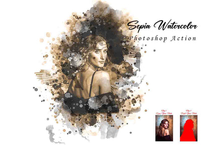 12 Mixed Art Photoshop Actions Bundle - Artixty
