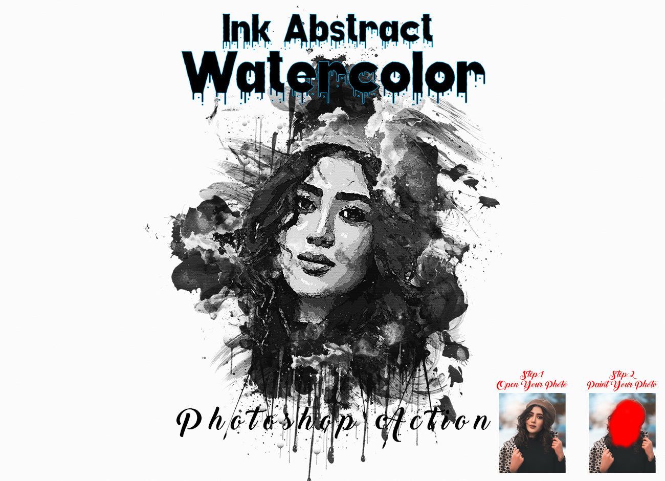 22 Watercolor Effect Photoshop Actions Bundle - Artixty