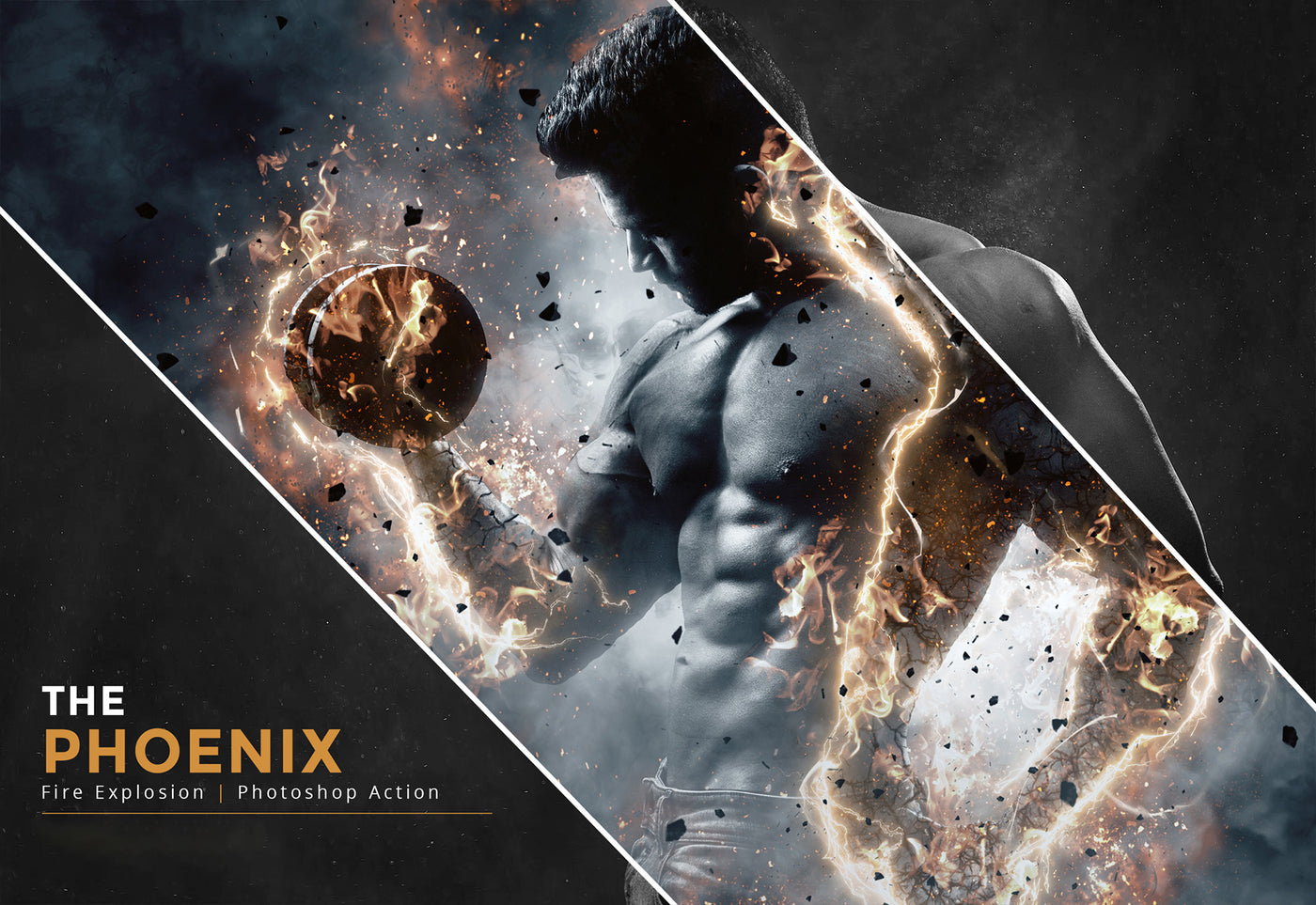 10-In-1 Lighting Explosions Photoshop Actions Bundle - Artixty