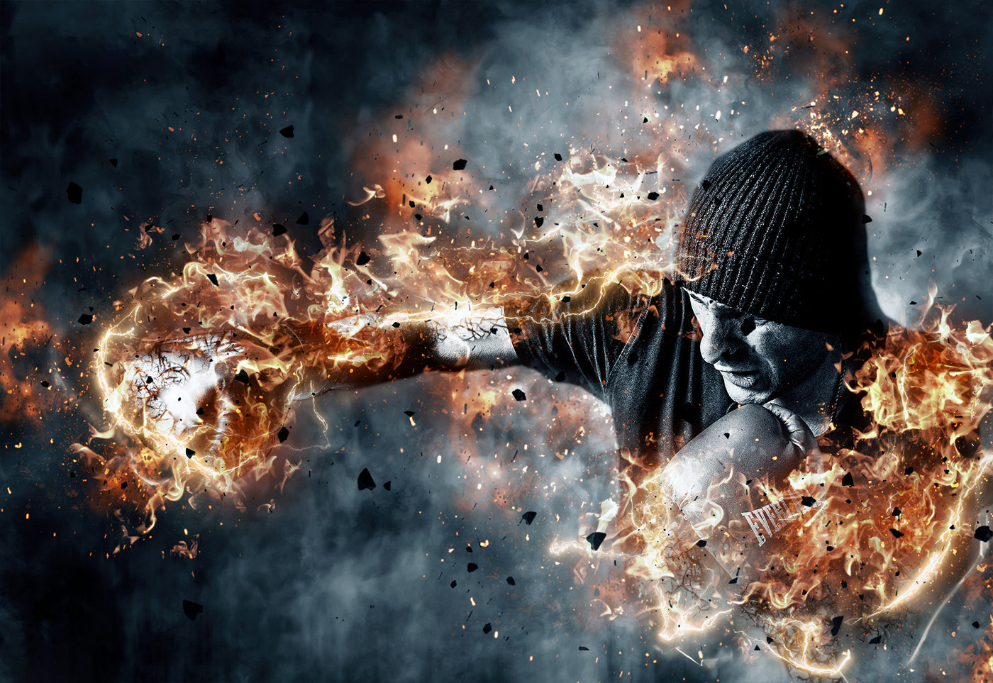 10-In-1 Lighting Explosions Photoshop Actions Bundle - Artixty