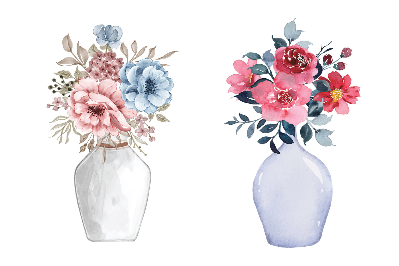 1090 Prestigious Watercolor Illustrations Bundle-Graphics-Artixty