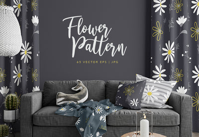 214+ Lovely Seamless Vector Patterns Bundle-Graphics-Artixty