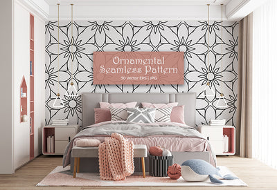 214+ Lovely Seamless Vector Patterns Bundle-Graphics-Artixty