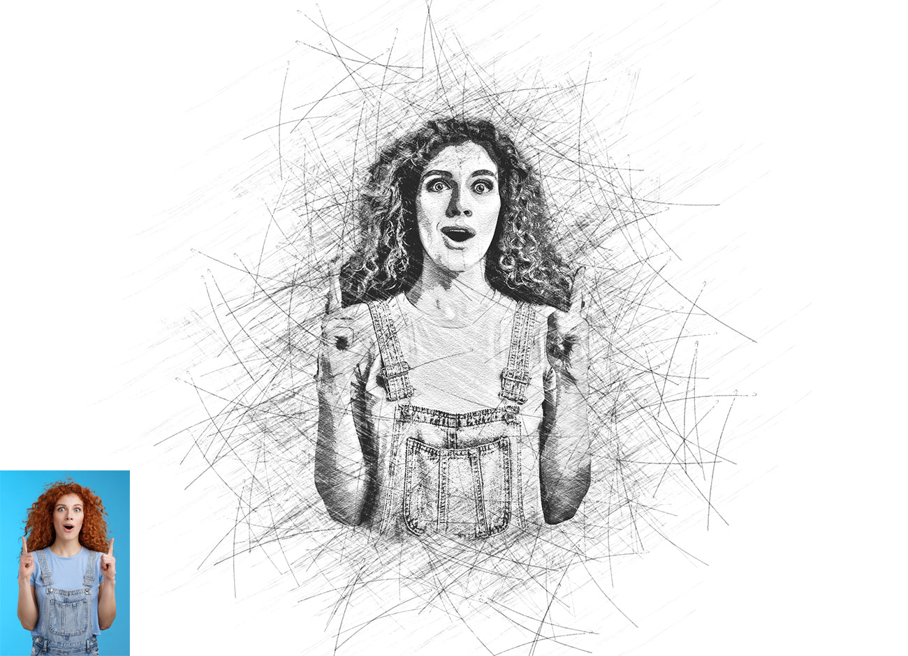 12 Sketch Drawing Photoshop Actions Bundle - Artixty