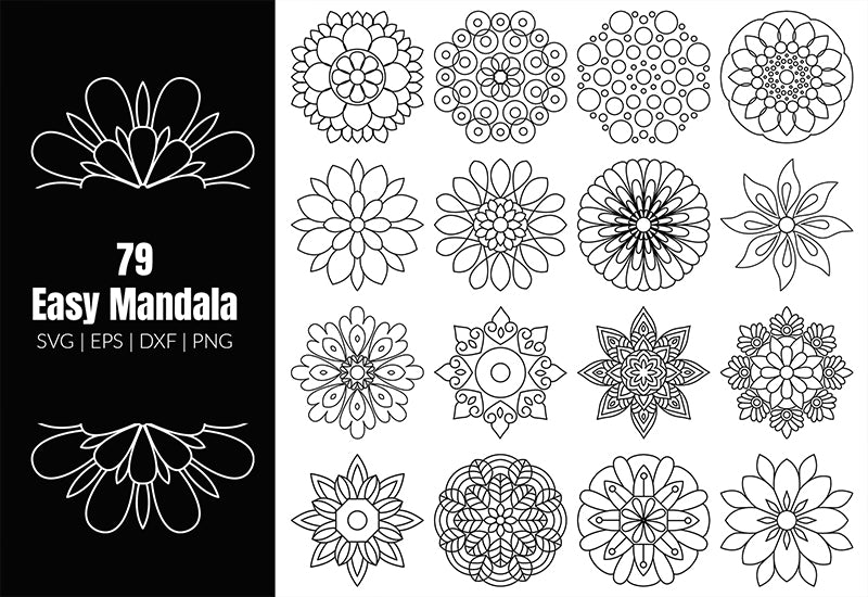 350+ Super Mandala Designs Bundle-Templates-Artixty
