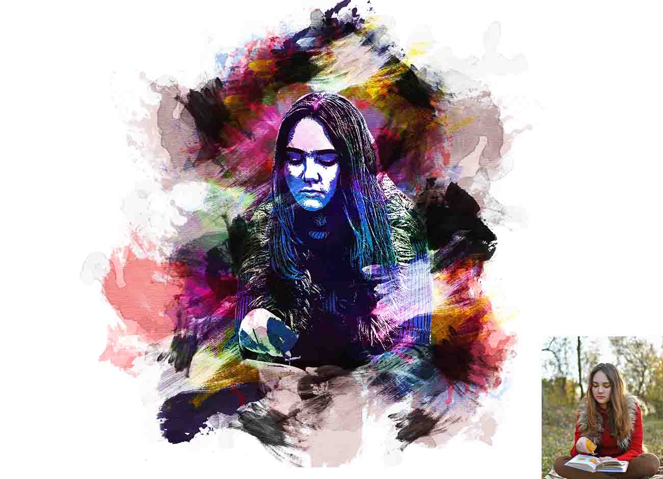11-In-1 Impressive Art Photoshop Actions Bundle - Artixty
