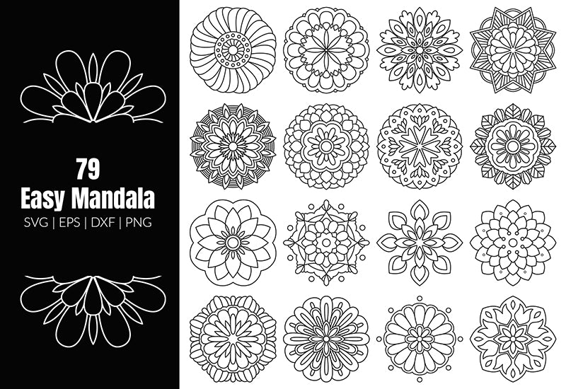 350+ Super Mandala Designs Bundle-Templates-Artixty