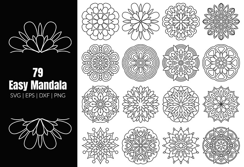 350+ Super Mandala Designs Bundle-Templates-Artixty