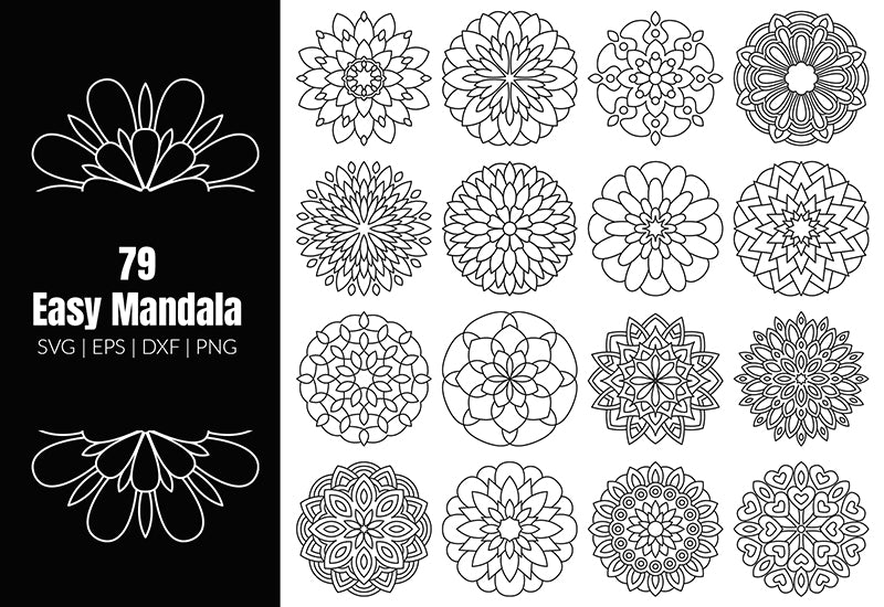 350+ Super Mandala Designs Bundle-Templates-Artixty
