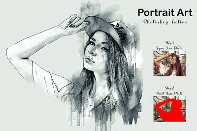 15-In-1 Drawing Effect Photoshop Actions Bundle - Artixty