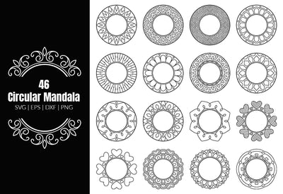 350+ Super Mandala Designs Bundle-Templates-Artixty