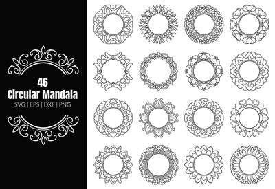 350+ Super Mandala Designs Bundle-Templates-Artixty