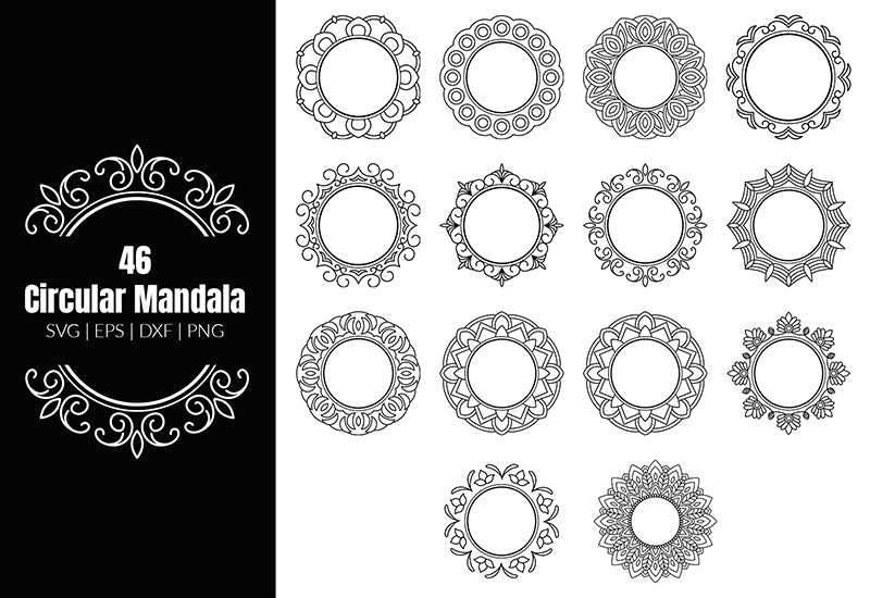 350+ Super Mandala Designs Bundle-Templates-Artixty