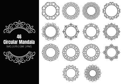350+ Super Mandala Designs Bundle-Templates-Artixty