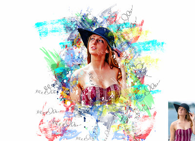 22 Watercolor Effect Photoshop Actions Bundle - Artixty