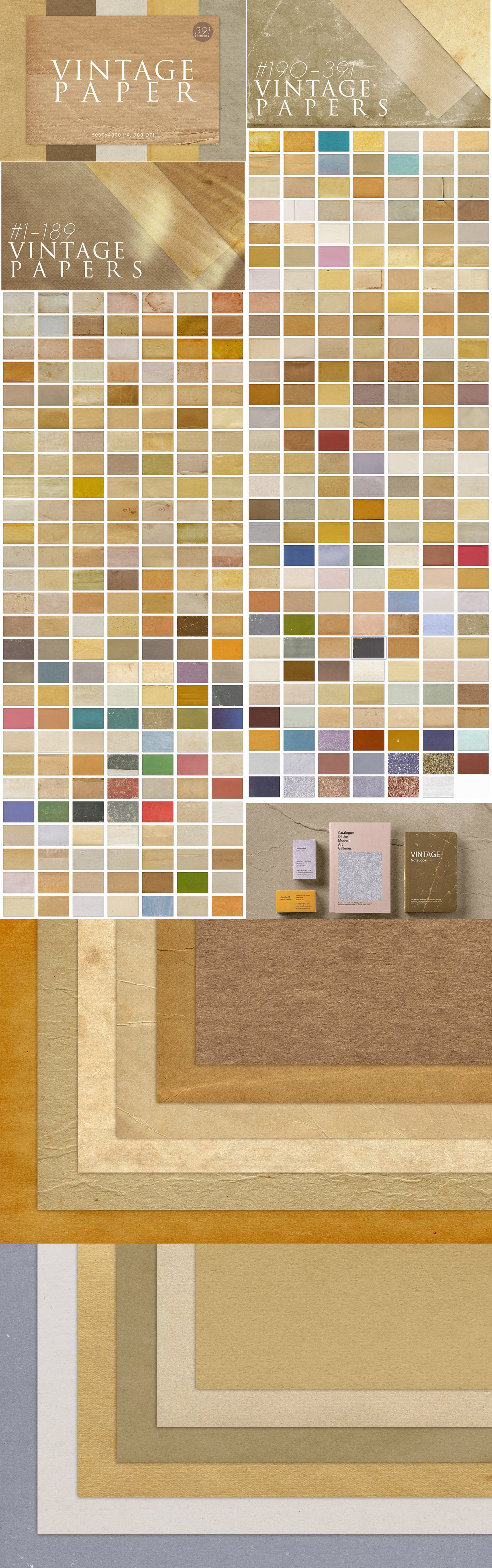 The 2350 Epic Paper Backgrounds & Textures Bundle - Artixty