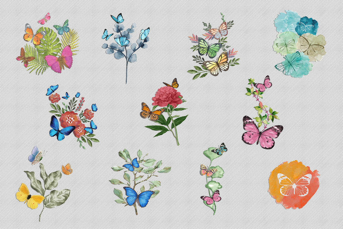 1090 Prestigious Watercolor Illustrations Bundle-Graphics-Artixty