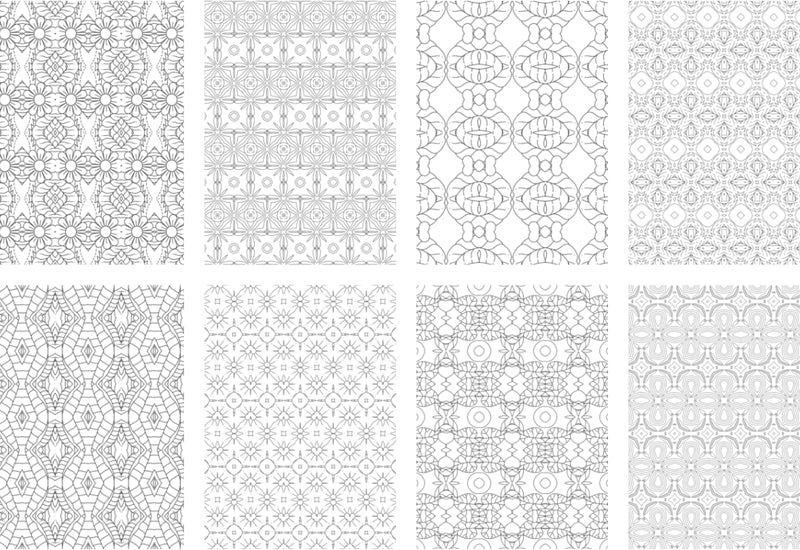 2500 Premium Quality Geometric Pattern Pages Bundle-Graphics-Artixty