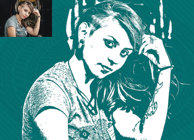 12 Halftone Effect Photoshop Actions Bundle - Artixty