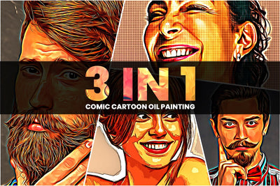 The 10-in-1 Fabulous Oil Paint Effects Bundle-Add-Ons-Artixty