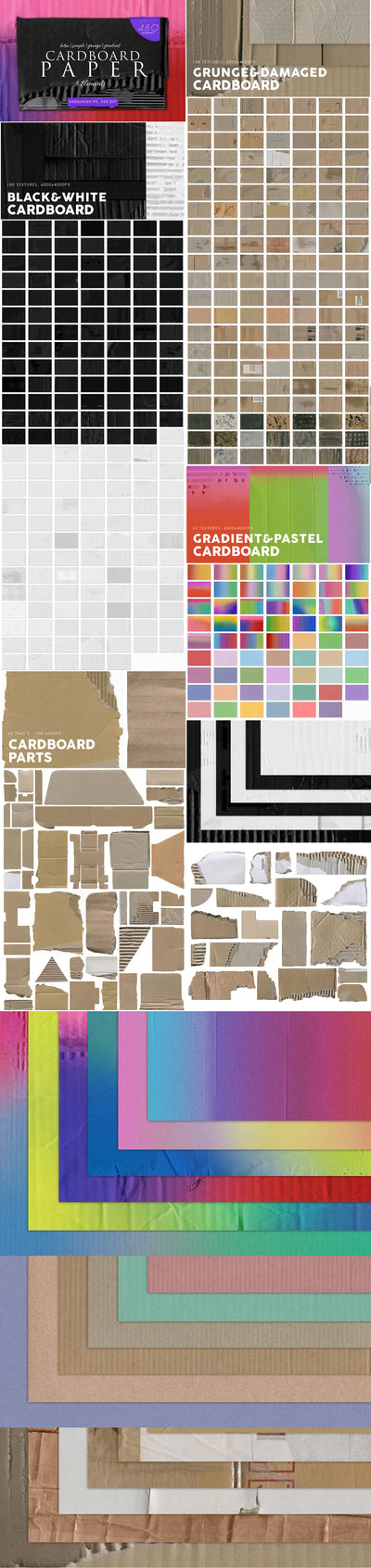 The 2350 Epic Paper Backgrounds & Textures Bundle - Artixty