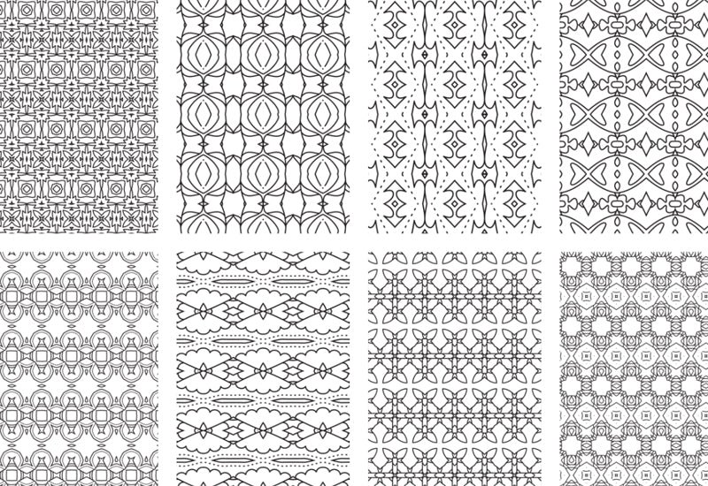 2500 Premium Quality Geometric Pattern Pages Bundle-Graphics-Artixty