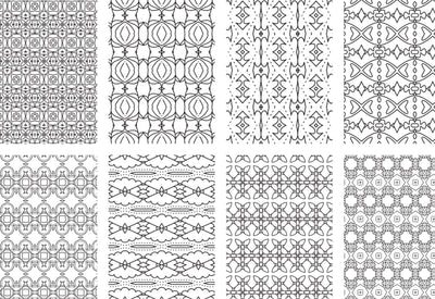 2500 Premium Quality Geometric Pattern Pages Bundle-Graphics-Artixty