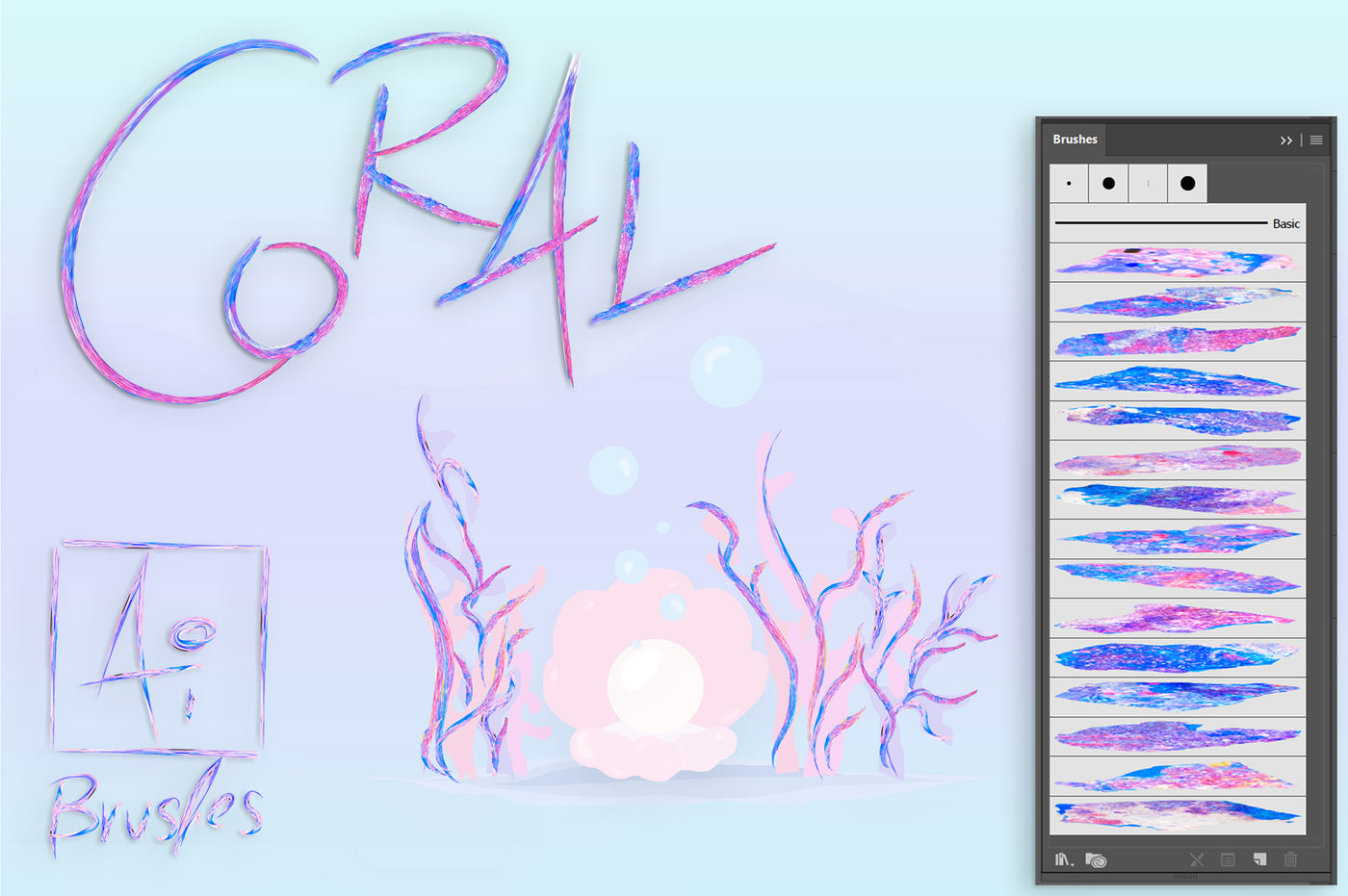 700+ Colourful Illustrator Brushes Bundle-Add-Ons-Artixty