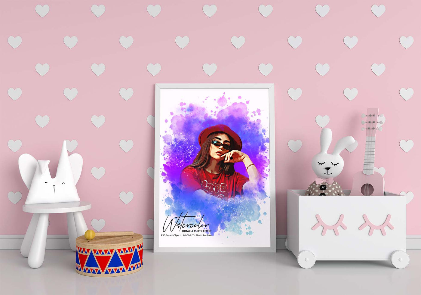 The Portrait Watercolor Photo Effects Bundle - Artixty