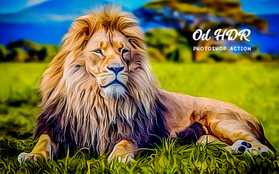 Digital Oil Art Photoshop Actions