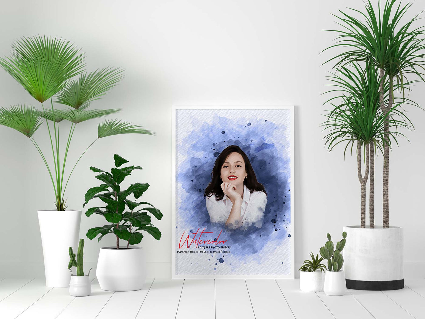 The Portrait Watercolor Photo Effects Bundle - Artixty