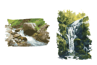 1090 Prestigious Watercolor Illustrations Bundle-Graphics-Artixty