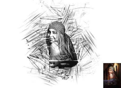 12 Sketch Drawing Photoshop Actions Bundle - Artixty