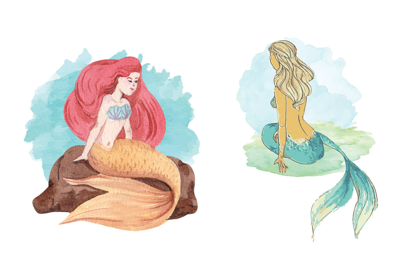 1090 Prestigious Watercolor Illustrations Bundle-Graphics-Artixty