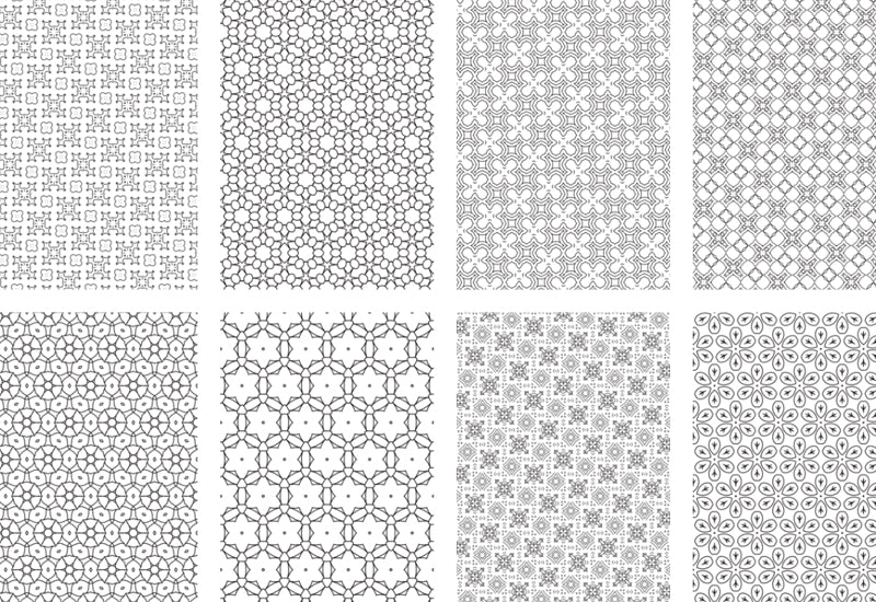 2500 Premium Quality Geometric Pattern Pages Bundle-Graphics-Artixty