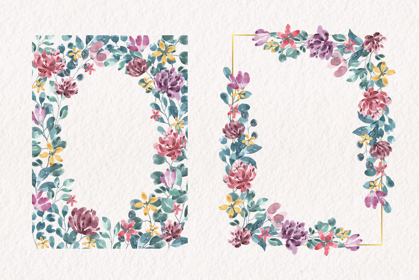 1090 Prestigious Watercolor Illustrations Bundle-Graphics-Artixty