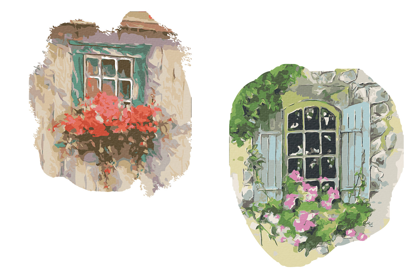 1090 Prestigious Watercolor Illustrations Bundle-Graphics-Artixty