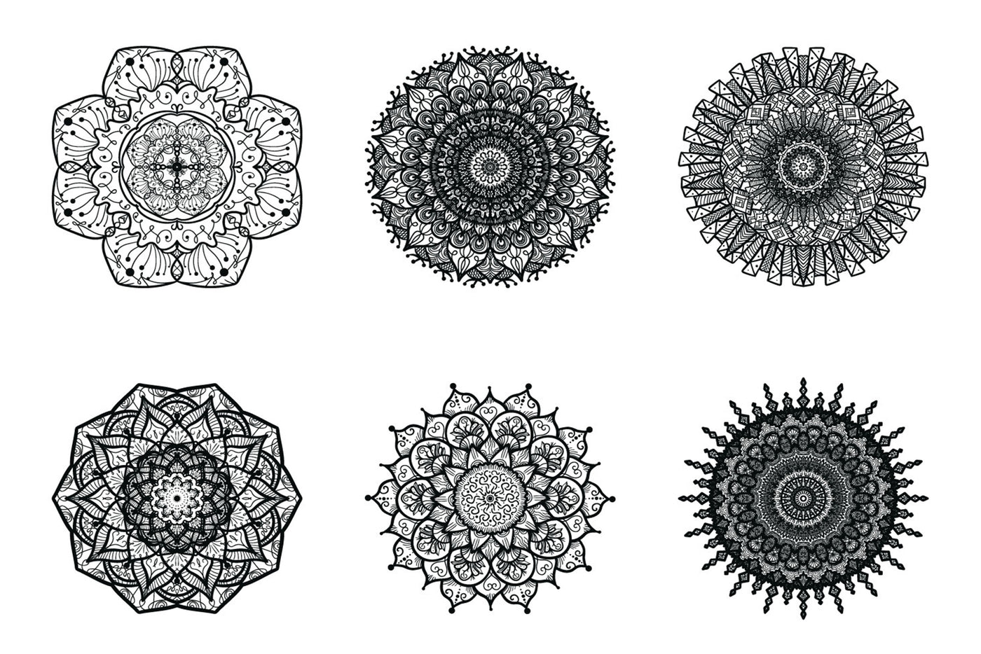 The 625 Mandala Illustrations Collection - Artixty