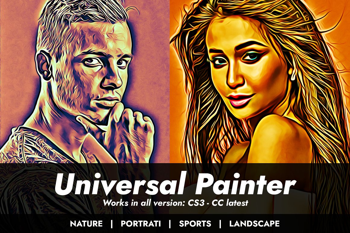 The 10-in-1 Fabulous Oil Paint Effects Bundle-Add-Ons-Artixty
