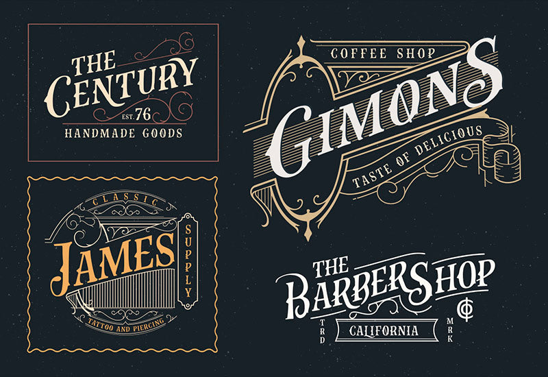 The Massive Vintage Font Bundle - 15 Fonts - Artixty